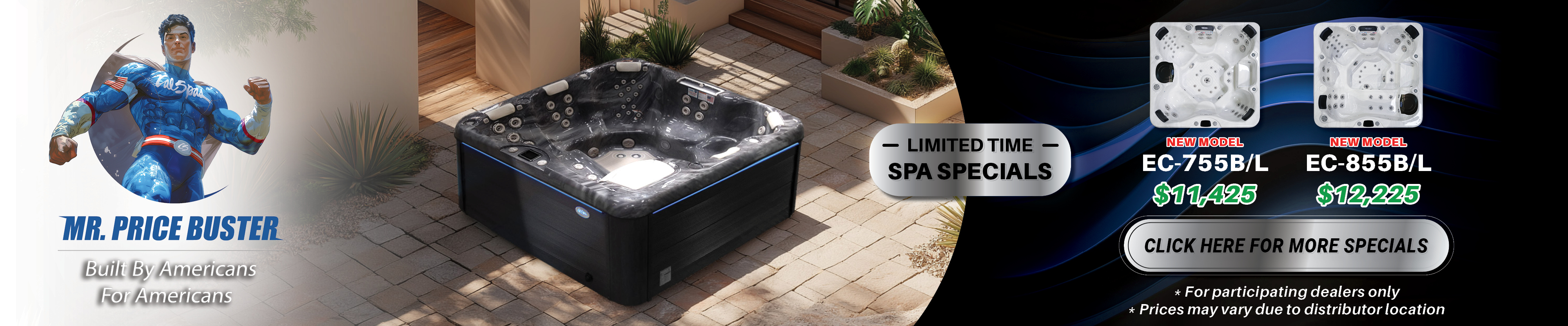 Calspas hot tub being used in a family setting - Cary