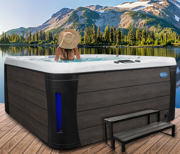 Calspas hot tub being used in a family setting - hot tubs spas for sale Cary